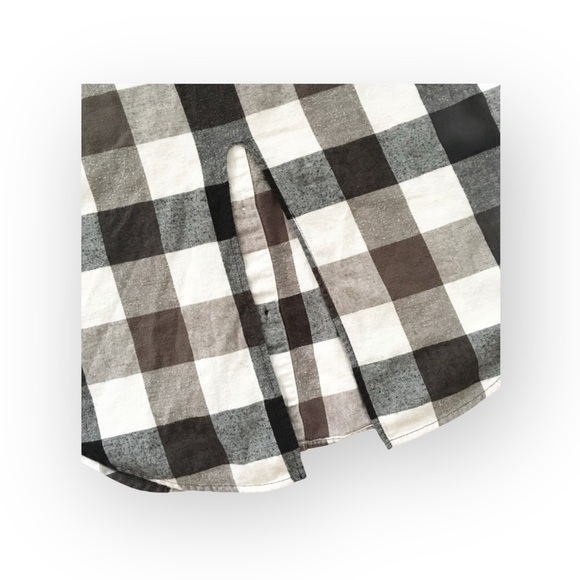 new LF Furst of a Kind  Sequin Embellish Plaid Flannel Shirt Shacket  Academia - Picture 10 of 16